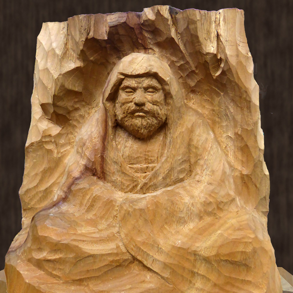 達磨大師座像 – 仏像彫刻 MANOWORKS 真野明日人