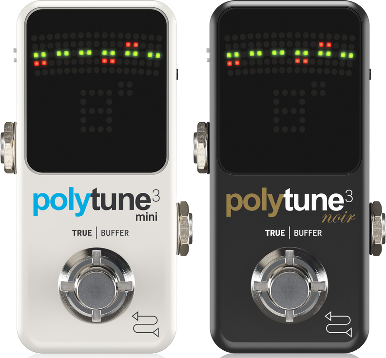 TC Electronic Announces PolyTune 3 Mini and Noir Tuners – No Treble