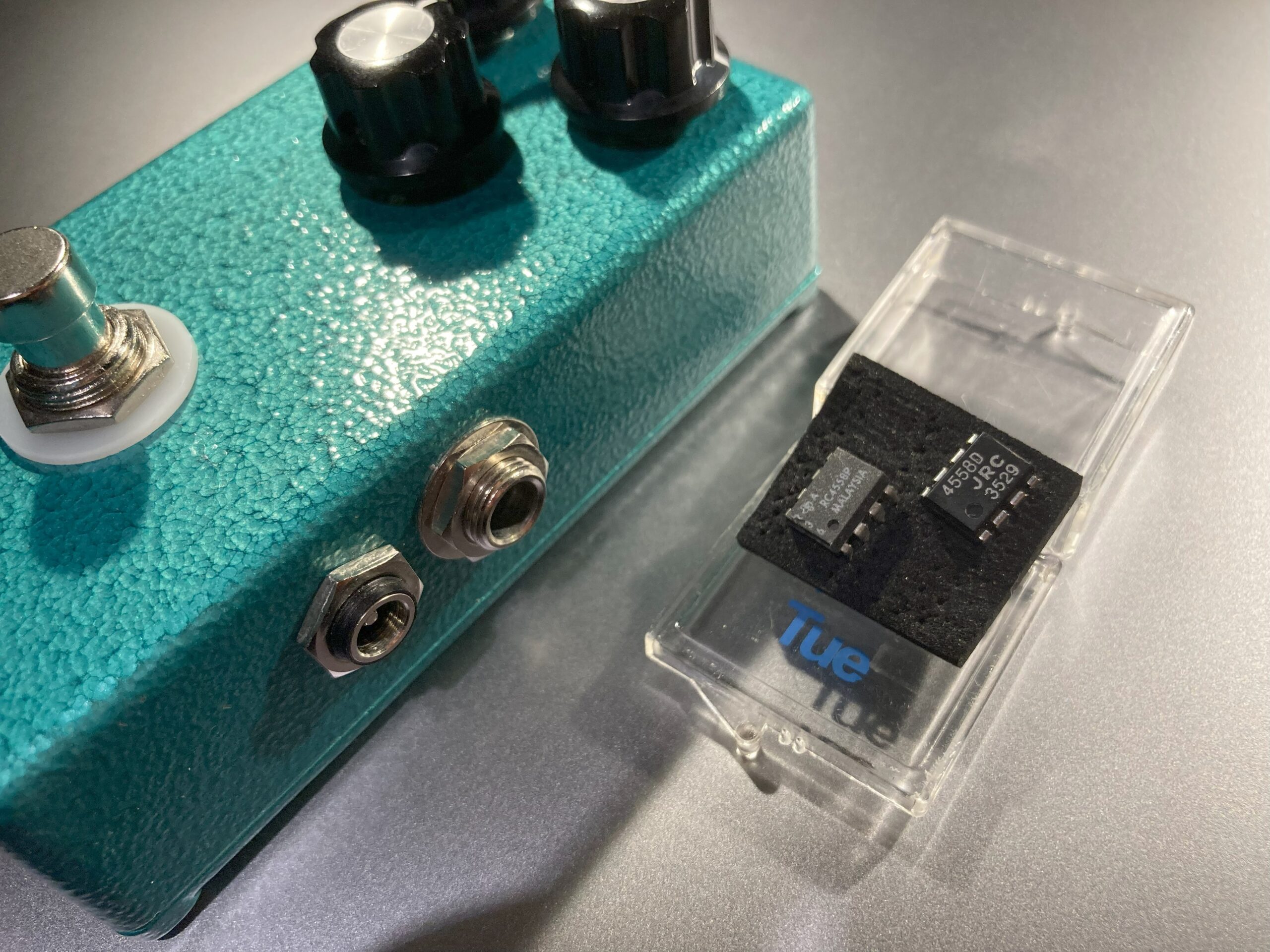 マレーシア製4558Pオペアンプすごいの？TS回路テスト機でJRCツヤ有り