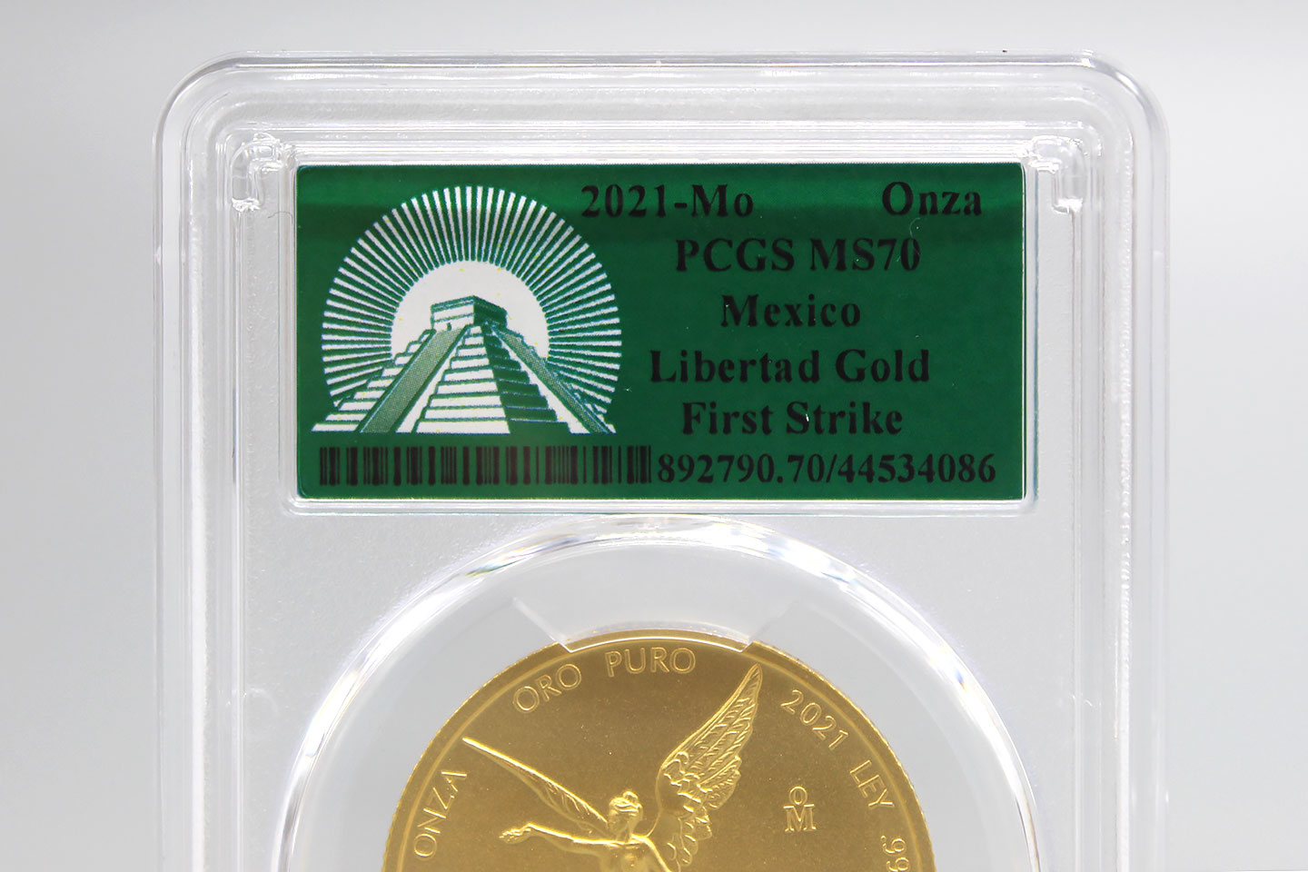 2021 Mexico 1 oz Gold Libertad MS-70 PCGS (FS, Green Label