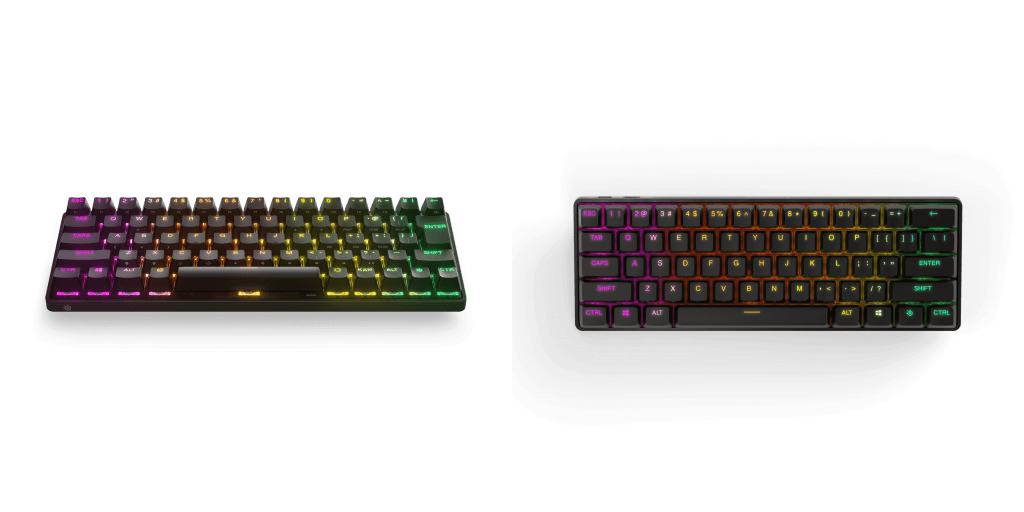 SteelSeriesから従来比60%サイズの小型キーボード「Apex Pro Mini