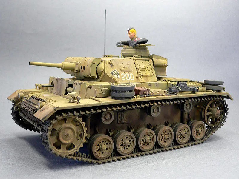 III号戦車J型 ドイツ軍中戦車 ドラゴン 1/35 組立と塗装・製作記・完成