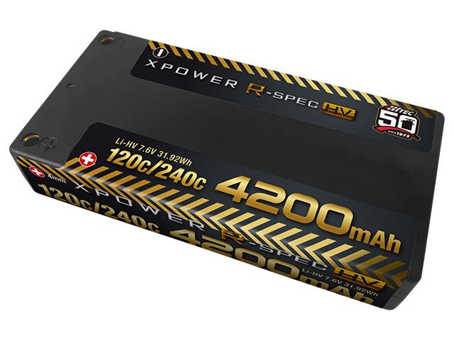 XPOWER R-SPEC Li-HV 7.6V 4200mAh 120C/240C | Hitec Multiplex Japan