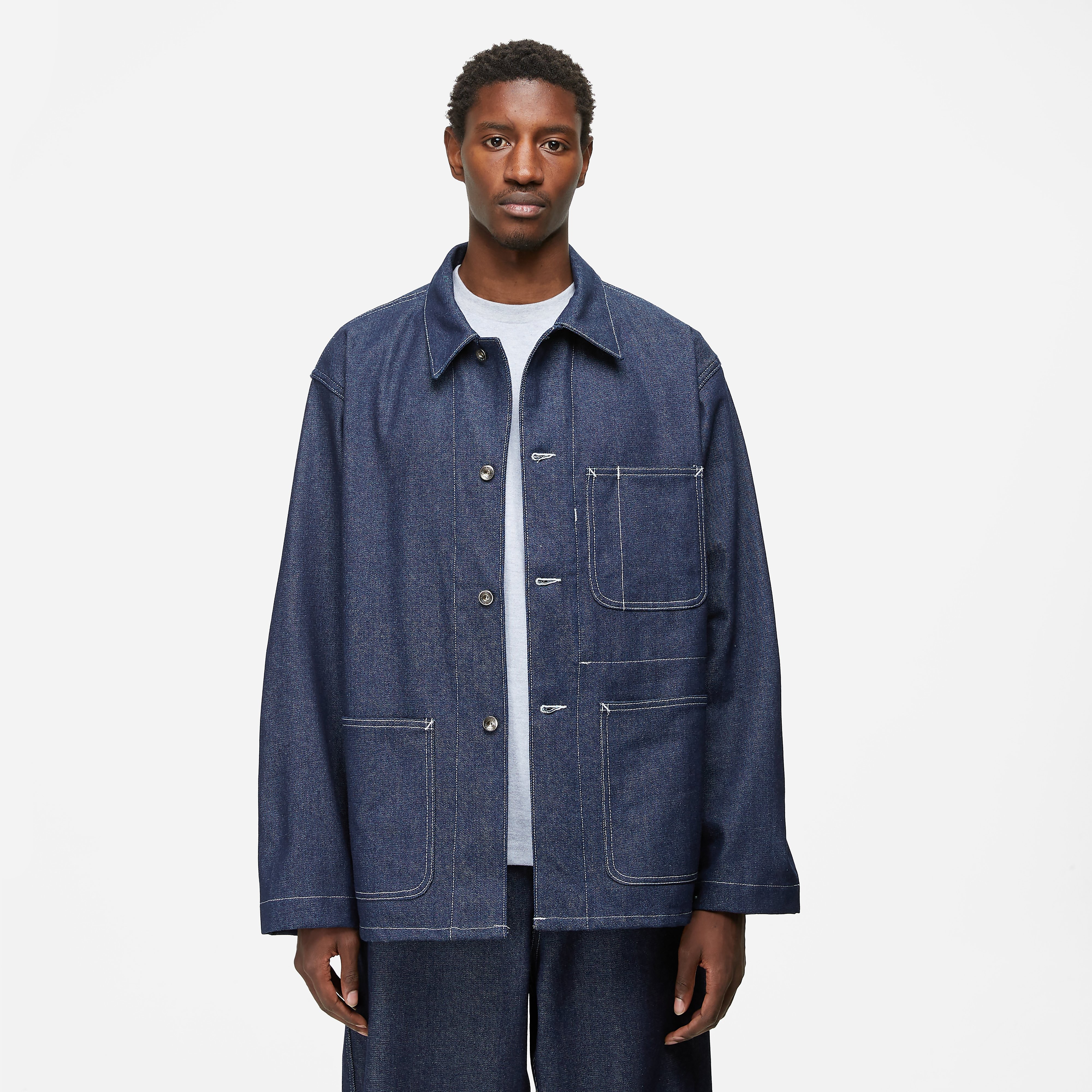 Engineered Garments Cruiser Jacket, Navy - Curated Menswear