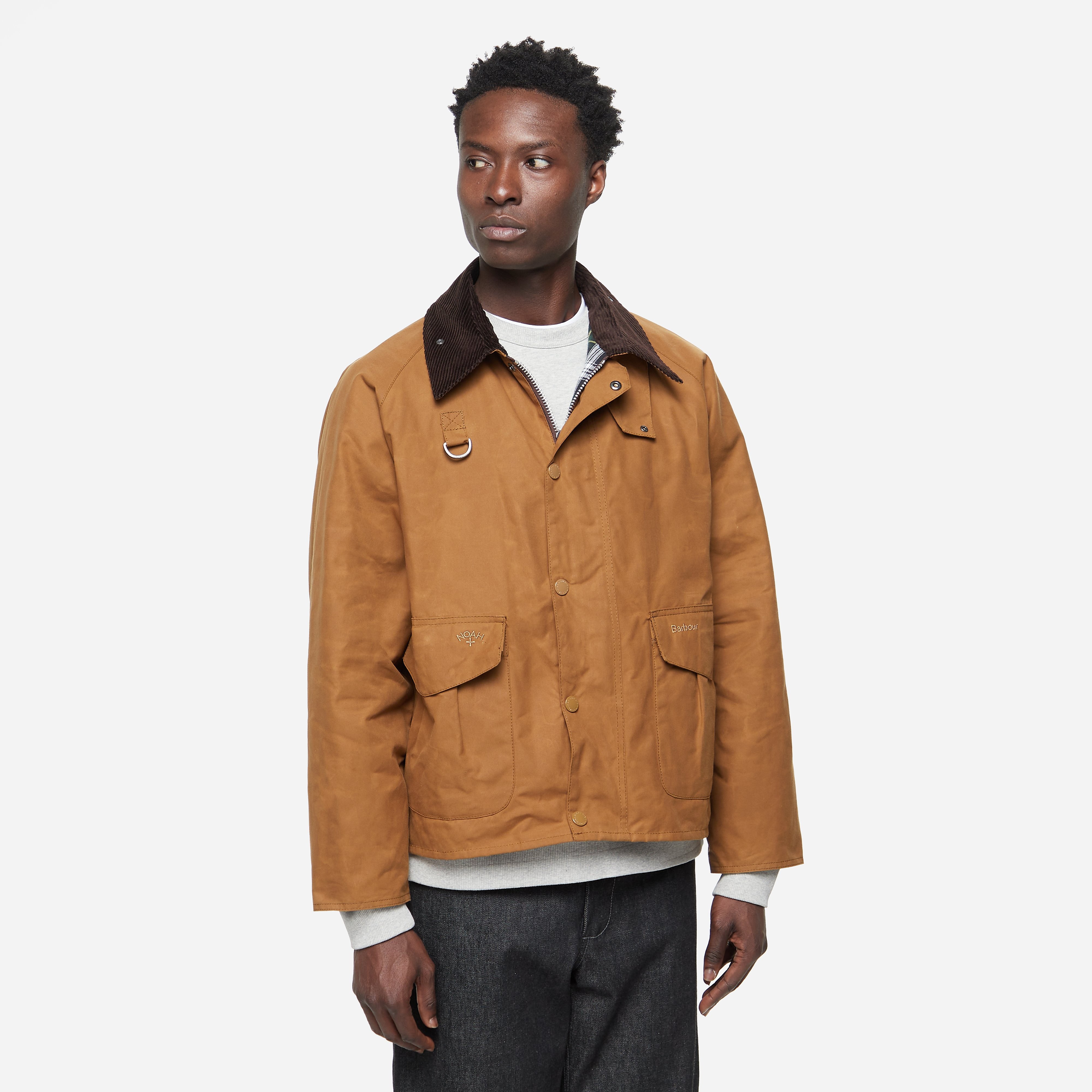 Noah x Barbour Wading Jacket, Brown - Curated Menswear