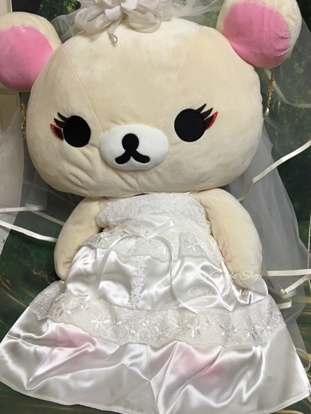 身長70cmのリラックマコリラックマをウェディングドールに｜結婚式DIY