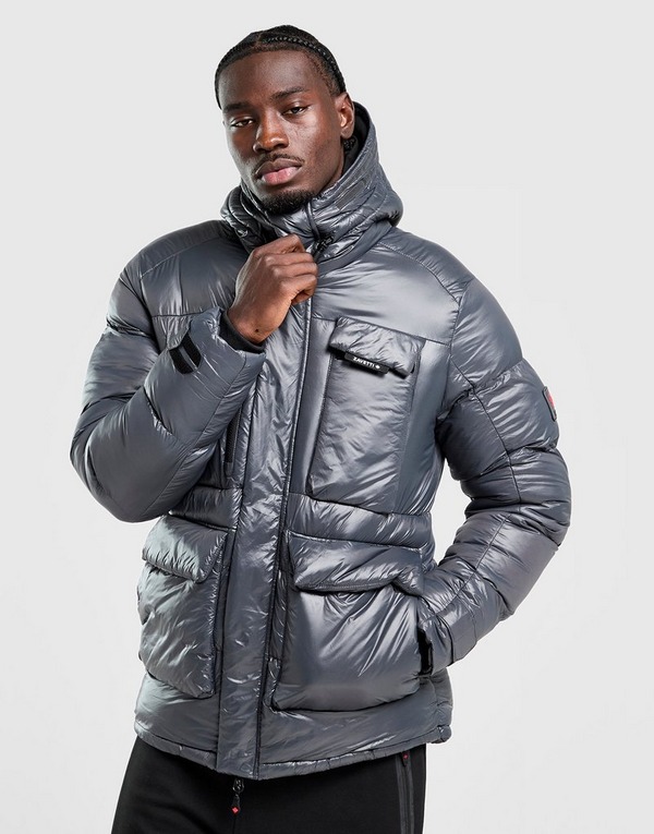 Grey Zavetti Canada Onix Bubble Jacket - JD Sports Global
