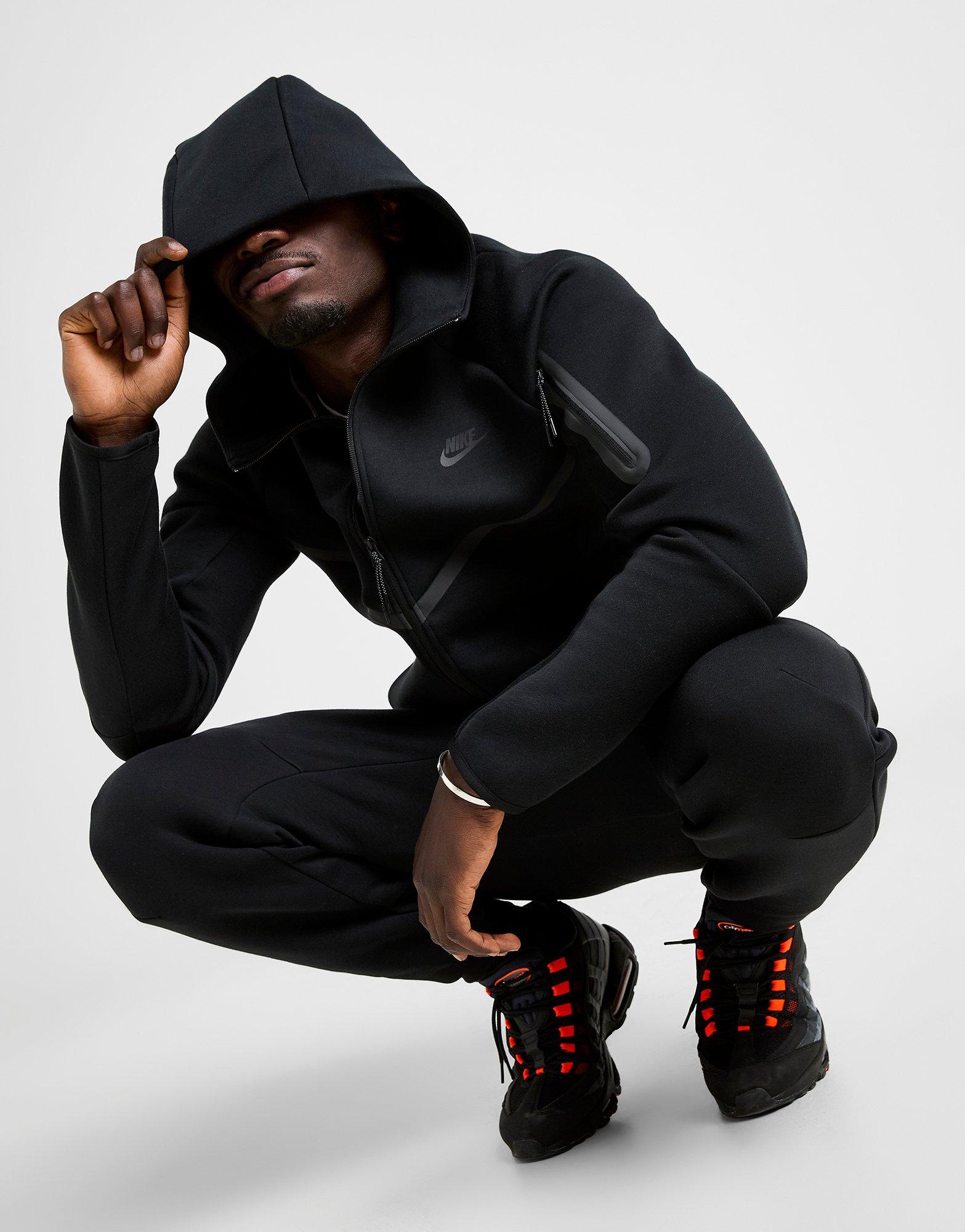 Black Nike Tech Fleece Full Zip Hoodie - JD Sports Global