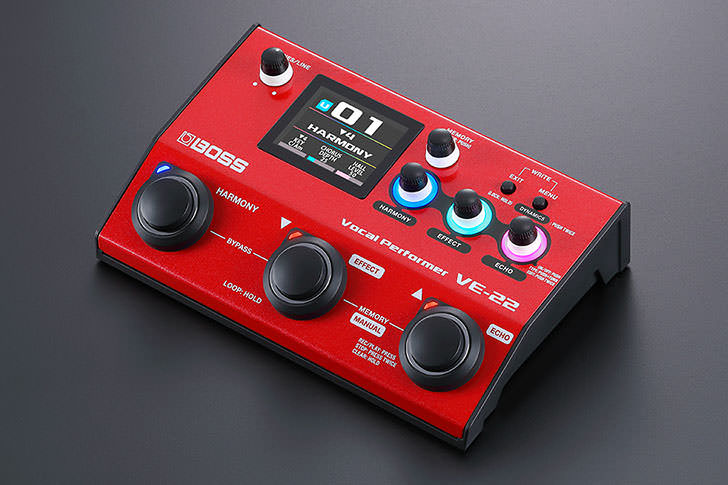 ボス、新型ボーカル・プロセッサー「VE-22」を発表…… コンデンサー