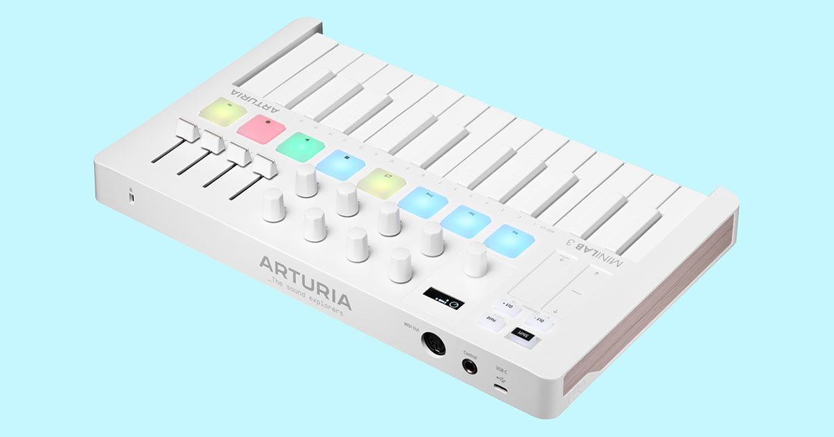 Arturiaから、ミニマル・デザインのキーボード・コントローラー