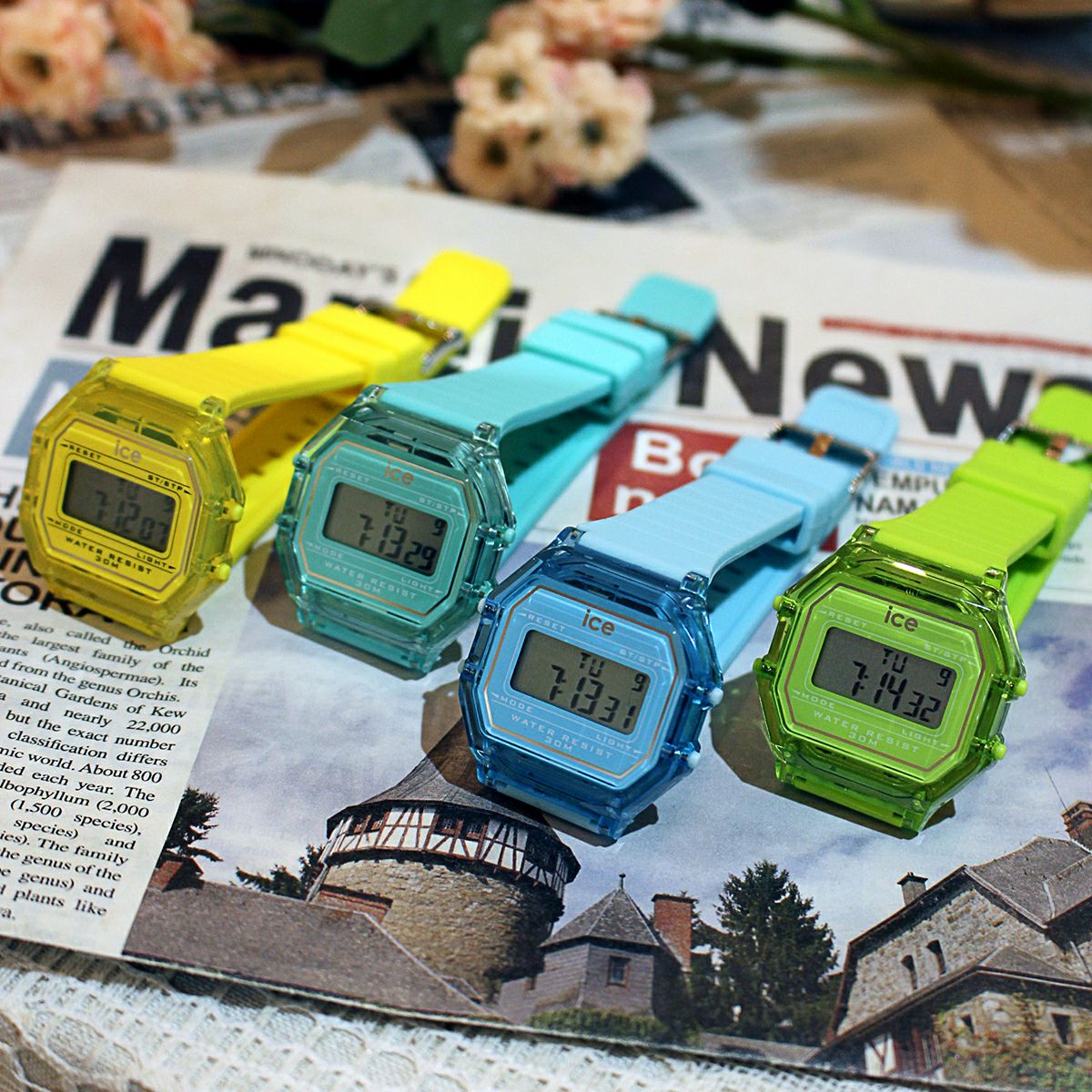 ICE digit retro - エレクトリックイエロー - スモール