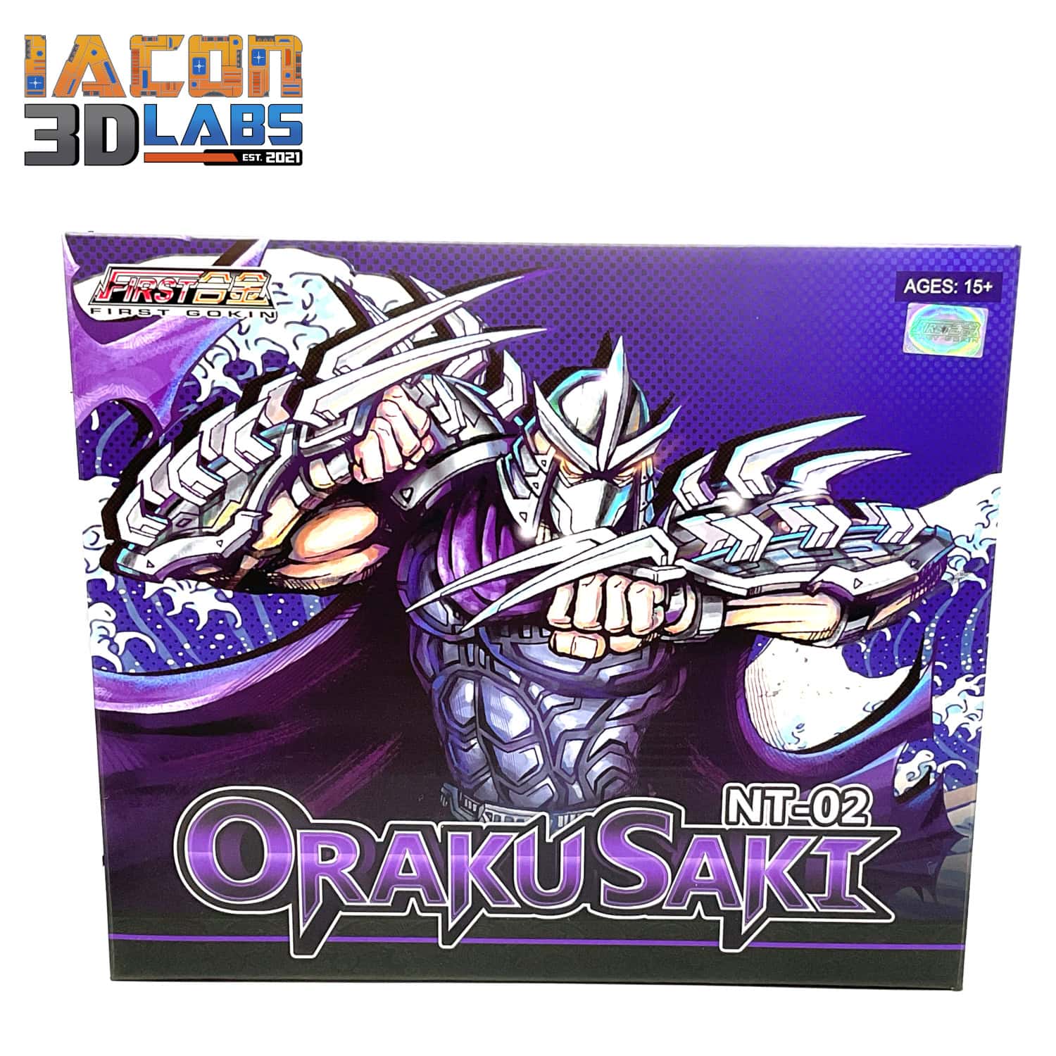 First Gokin - NT-02 Oraku Saki Shredder (MIB) - Iacon 3D Labs