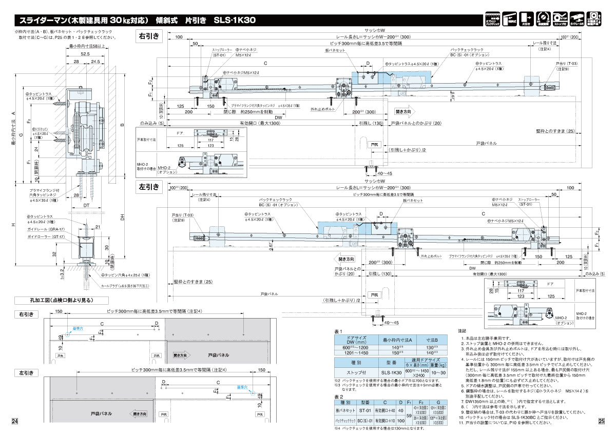 SLS-1K30 ❘ スライダーマン 製品一式 ❘ リョービ（RYOBI