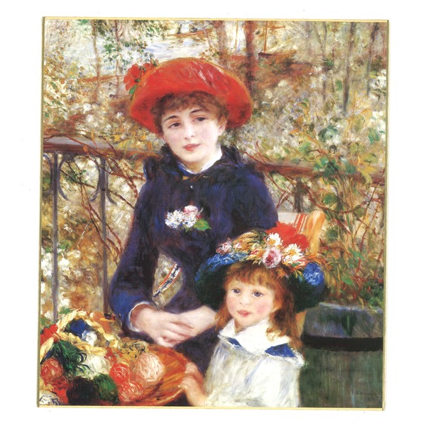 名画フレーム 名画額装 名画風景 木製額 ルノワール「テラスの母と子