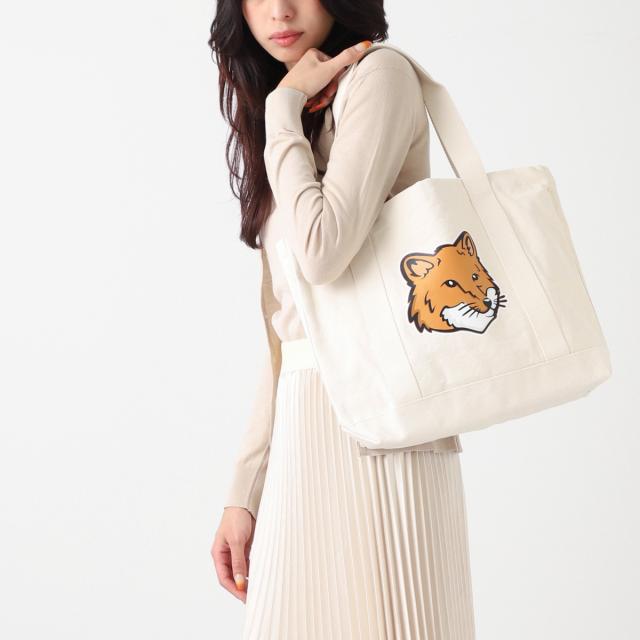 メゾンキツネ MAISON KITSUNE トートバッグ レディース FOX HEAD TOTE