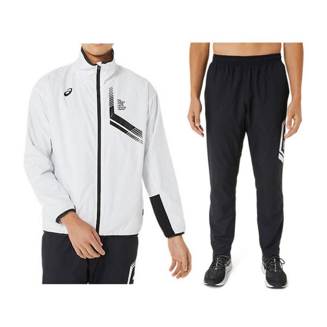 Bホワイト/2XLのみ】ASICS（アシックス）LIMO 裏トリコット ブレーカー