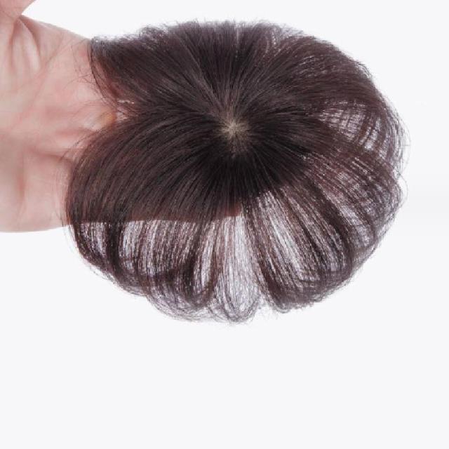 ヘアピース 人毛100% トップピース つむじ 部分ウィッグ トップカバー