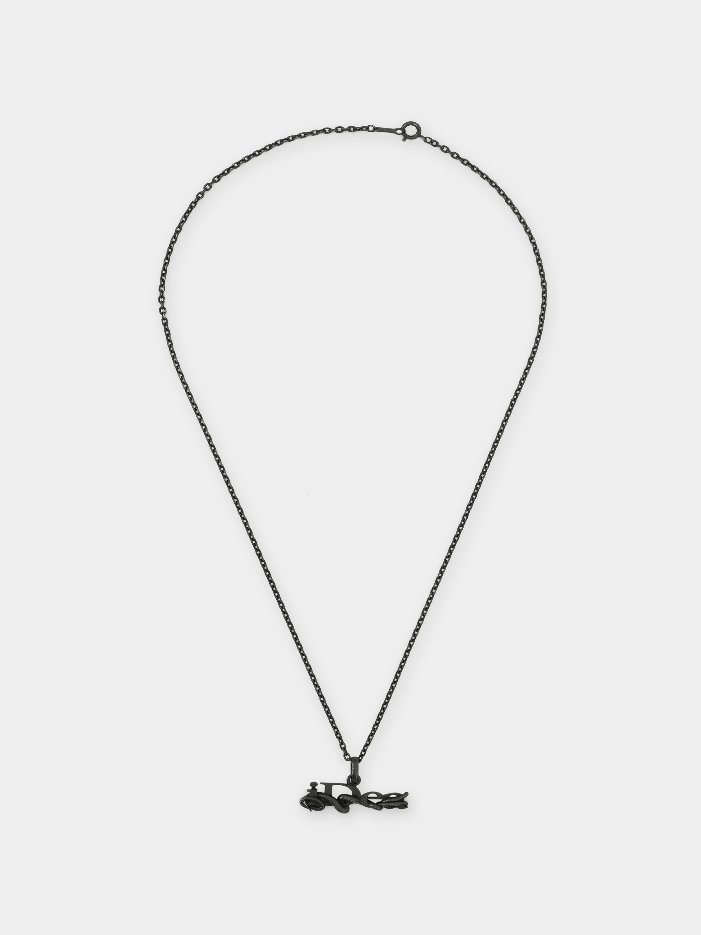 OUROBOROS NECKLACE - Silver 925 Black plated – IDEASWAM