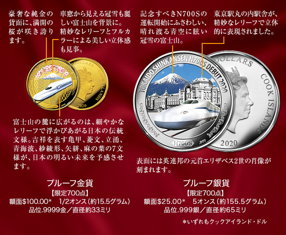 N700S新幹線 2020年 記念メダル JR東海承認済、新幹線N700S運転開始