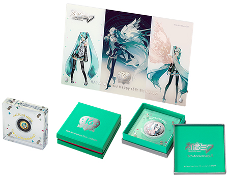 初音ミク Happy 16th Birthday 公式カラー金貨・銀貨／プレミアム