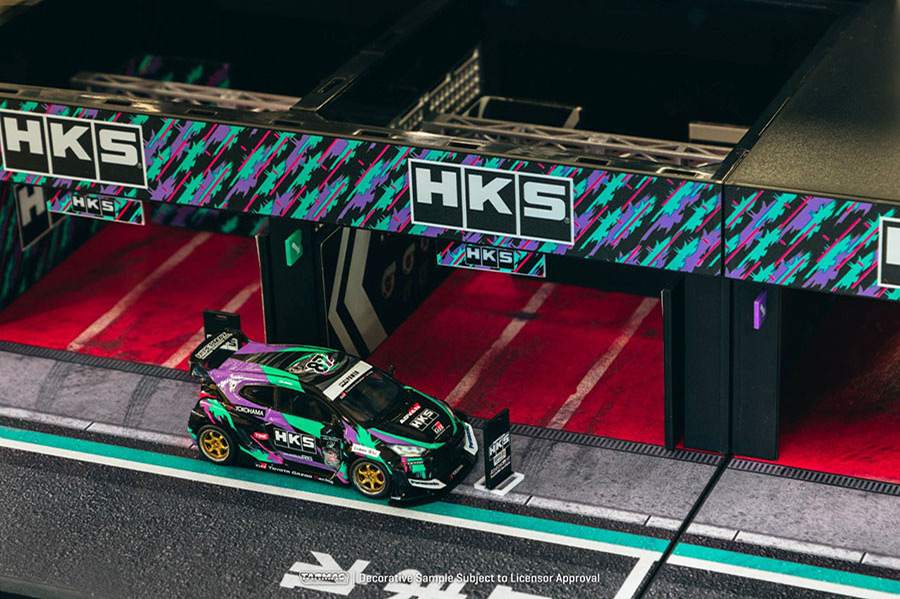 T64D-001-HKS 1/64 Pit Garage Diorama HKS | LINE UP | [公式