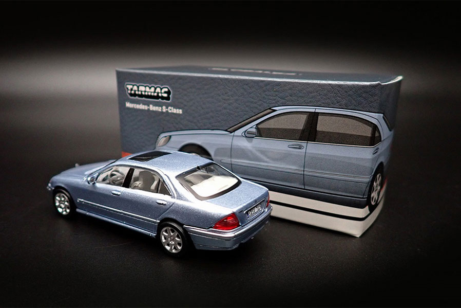 T64G-072-BL 1/64 Mercedes-Benz S-Class Horizon Blue Metallic