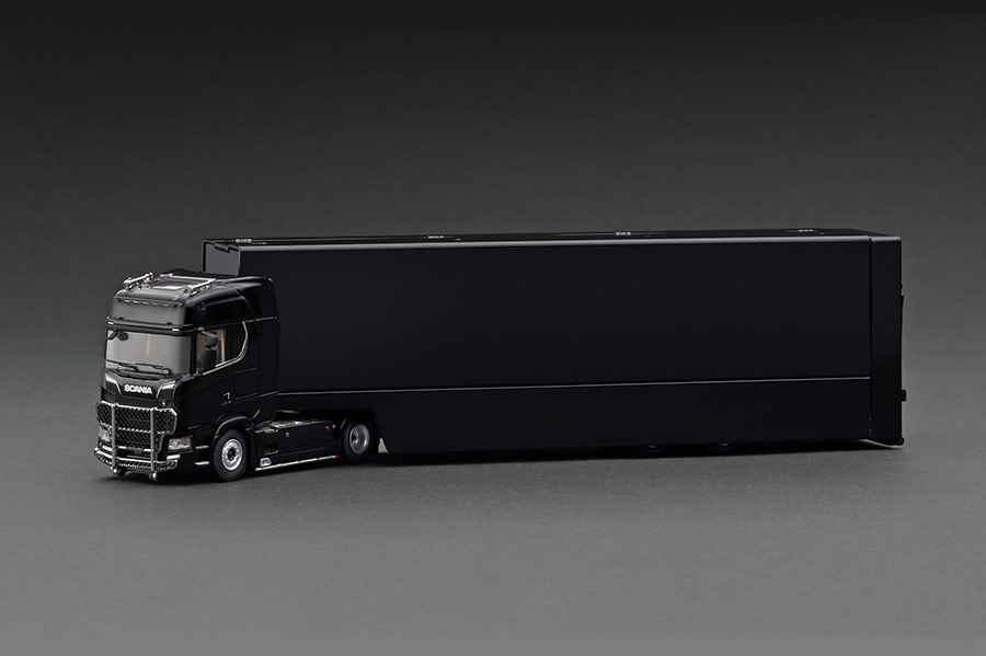 TK-KF037-3 1/64 Scania transport vehicle Black ※トレーラーヘッド +