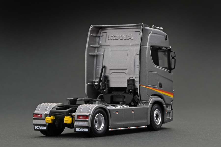 TK-KF037-7 1/64 Scania transport vehicle Silver | LINE UP | [公式
