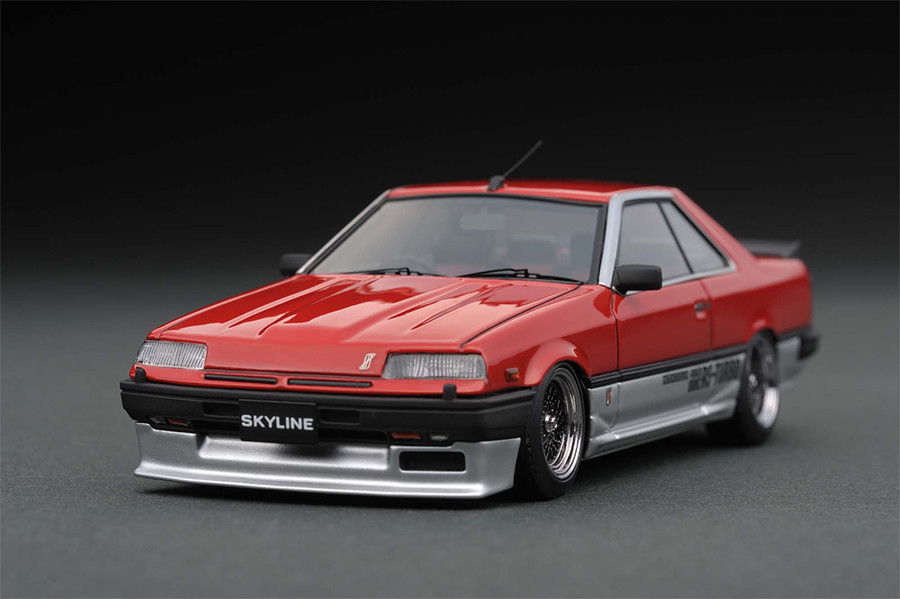 IG0601 1/43 Nissan Skyline 2000 RS-X Turbo-C (R30) Red/Silver