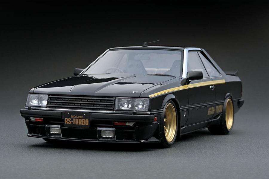 IG0986 1/18 Nissan Skyline 2000 RS-Turbo (R30) Black | LINE UP