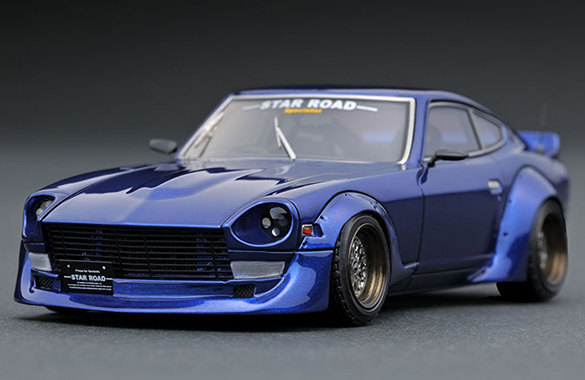 IG1423 1/43 Nissan Fairlady Z (S30) STAR ROAD Blue | LINE UP