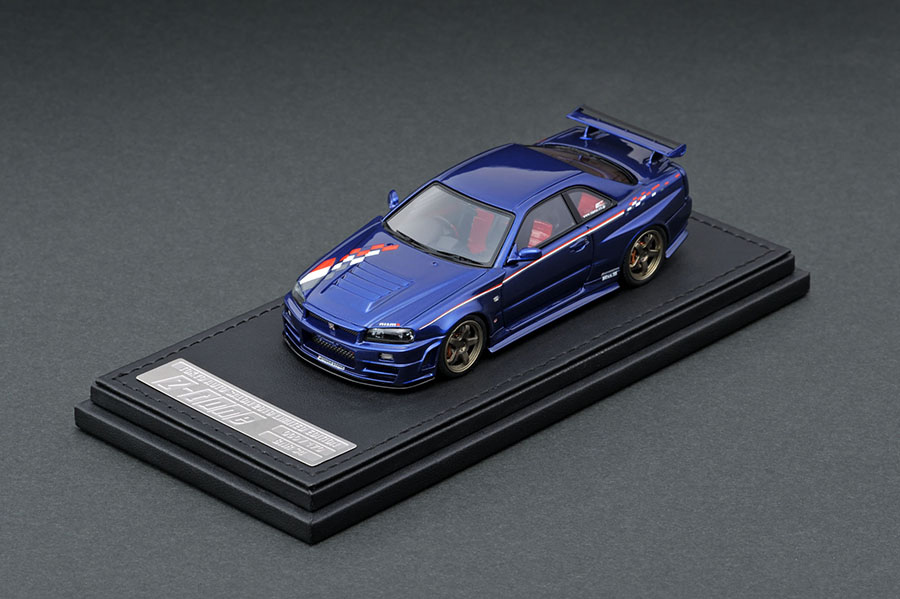 IG1770 1/43 Nismo R34 GT-R Z-tune Bayside Blue Tokyo Auto Salon