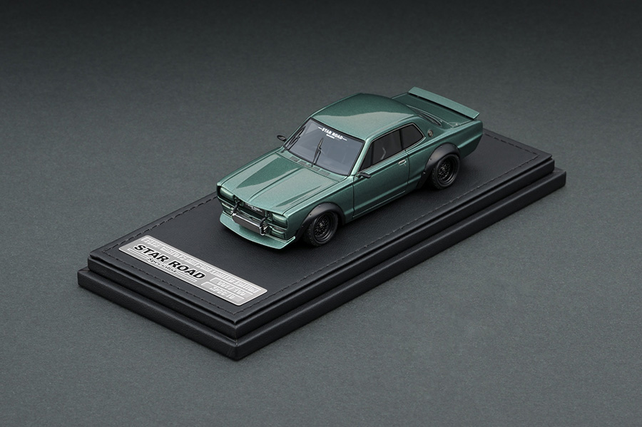 IG1884 1/43 Nissan Skyline 2000 GT-R (KPGC10) STAR ROAD Green