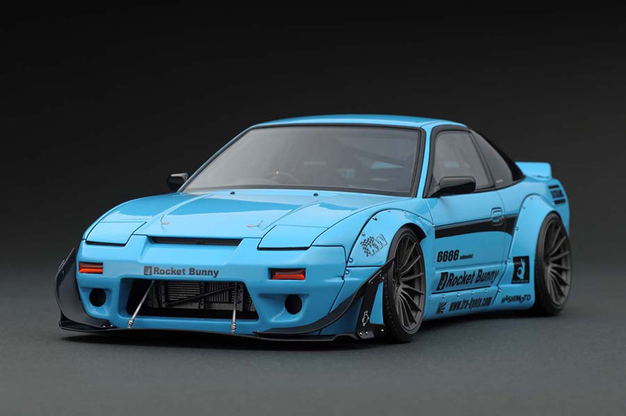 IG1110 1/18 Rocket Bunny 180SX Light Blue | LINE UP | [公式