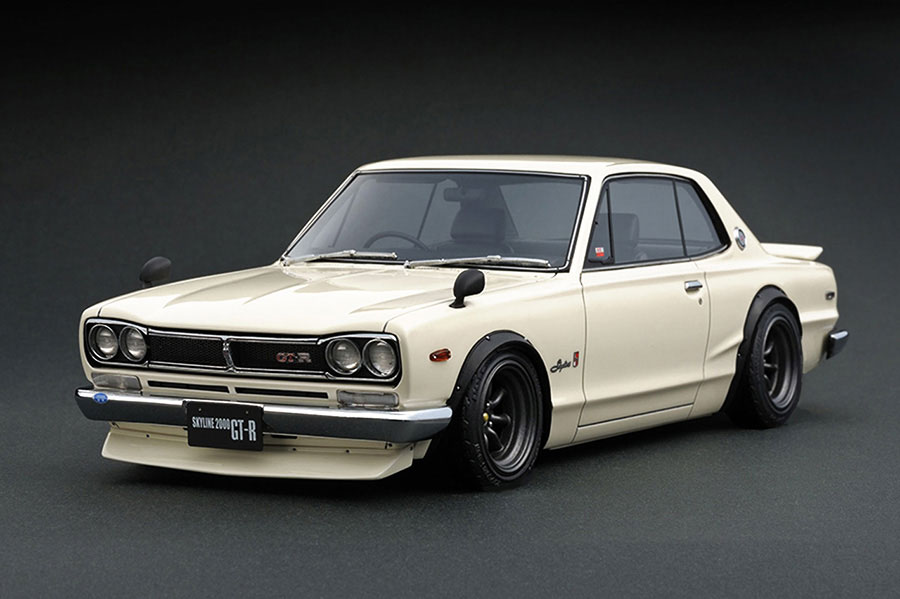 IG3615 1/18 Nissan Skyline 2000 GT-R (KPGC10) White | LINE UP