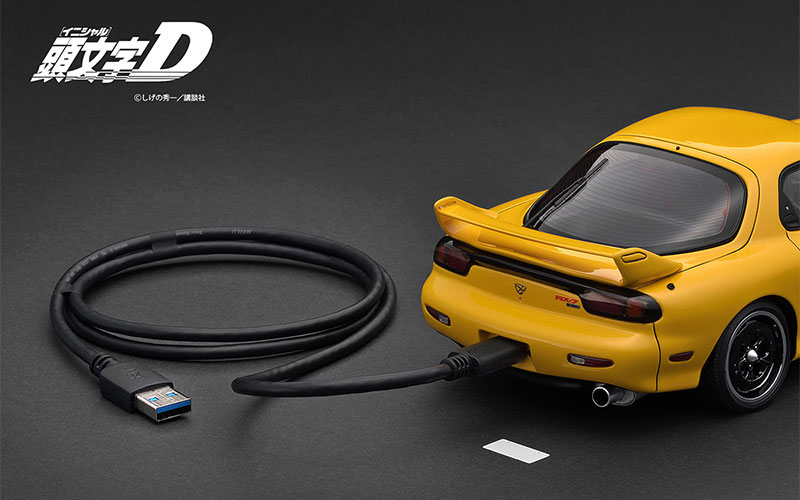 IG3940 1/18 INITIAL D Mazda RX-7 Mazda Speed A-spec(FD3S) Yellow