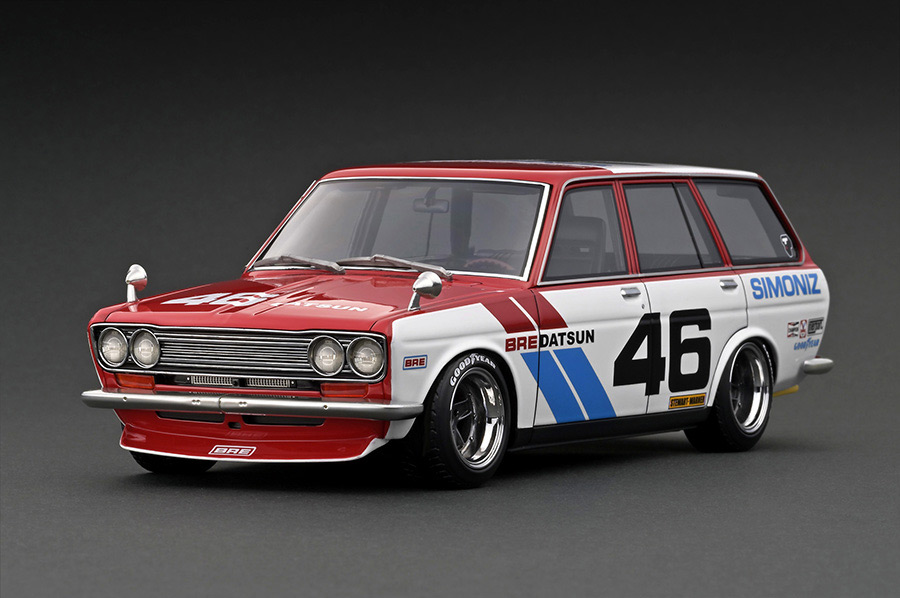 IG3063 1/18 Datsun Bluebird (510) Wagon Red/White | LINE UP
