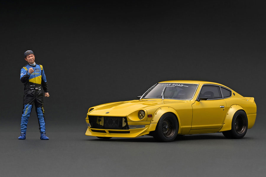 IG3109 1/18 Nissan Fairlady Z (S30) STAR ROAD Yellow Metallic With