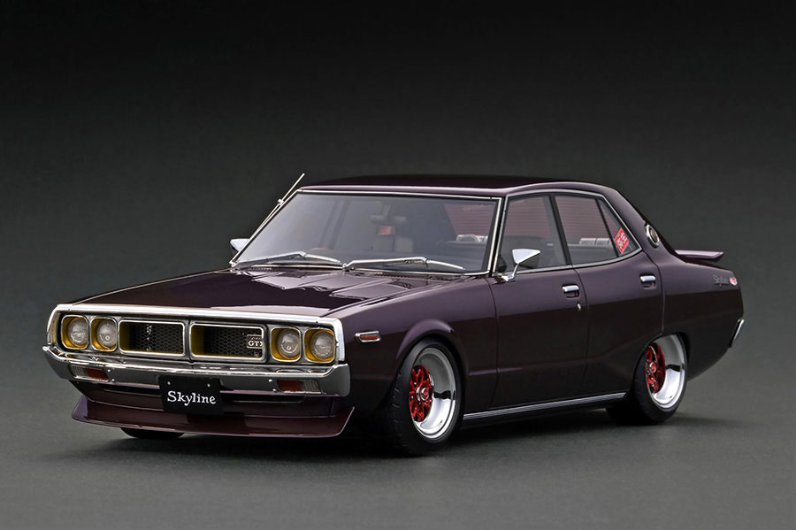 IG3270 1/18 Nissan Skyline 2000 GT-X (GC110) Purple | LINE UP