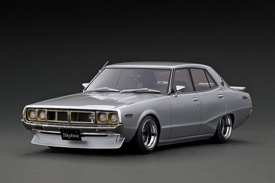 IG3271 1/18 Nissan Skyline 2000 GT-X (GC110) Silver | LINE UP