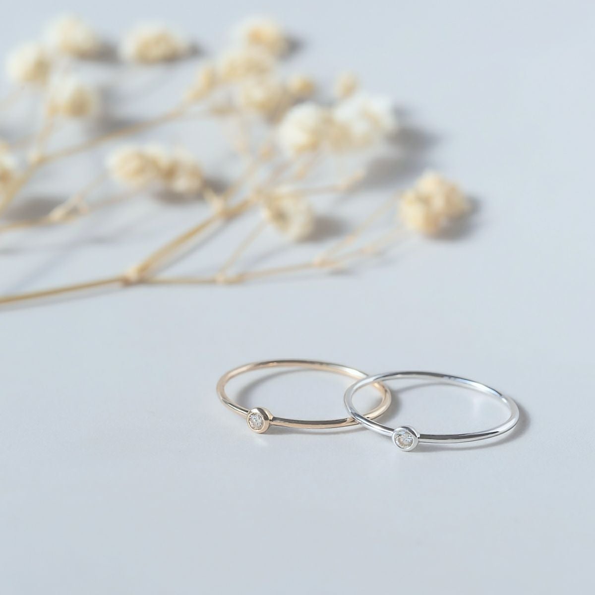 K10 YG/WG ダイヤモンド リング | IKEDAジュエリーオンライン