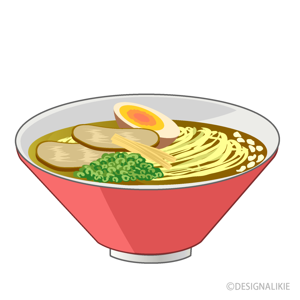醤油とんこつラーメンイラストのフリー素材｜イラストイメージ