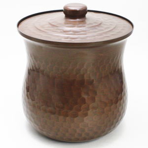 茶器/茶道具 水指（水差し）】 唐銅（唐金） 抱桶（たきおけ