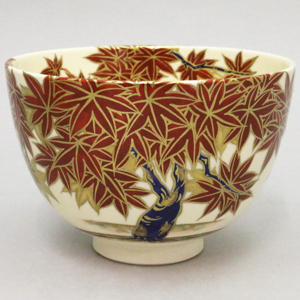 茶器/茶道具 抹茶茶碗】 京焼き 紅葉 清閑寺窯 杉田祥平作 – 今屋静香園