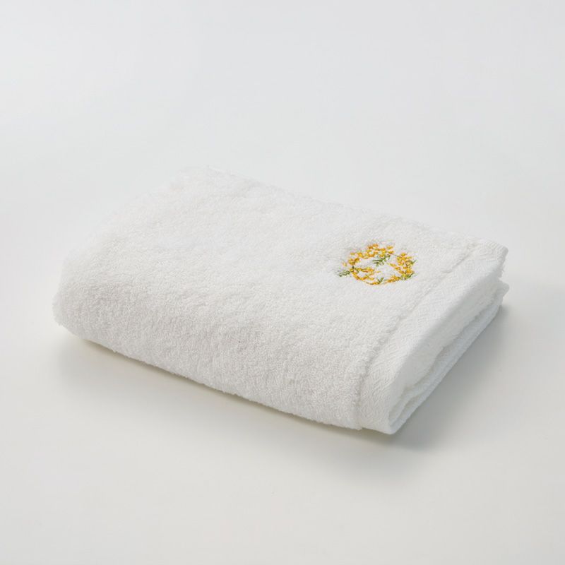 限定デザイン】今治謹製 極上タオル superior ミモザの刺繍入り