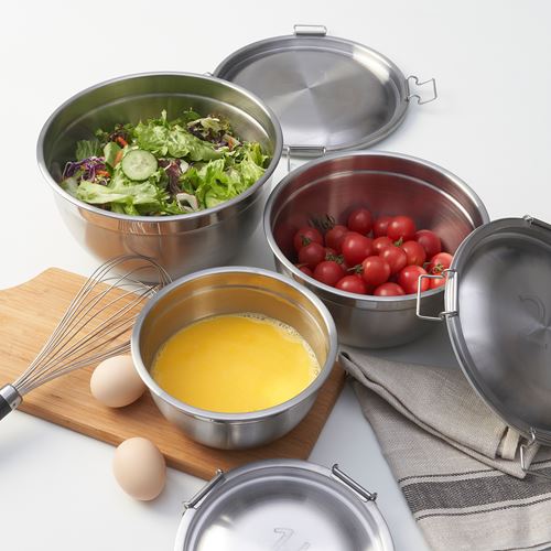 CIKLID paslanmaz çelik çelik saklama kabı seti - 60559274 | IKEA