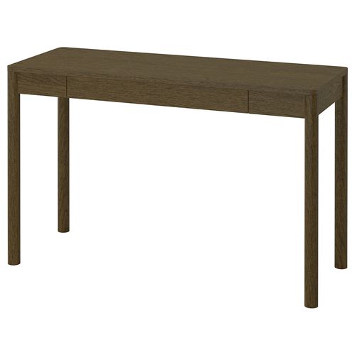 TONSTAD brown oak veneer 120x47 cm desk - 20538207 | IKEA