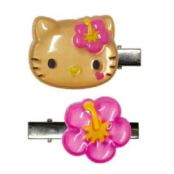 サンリオ ハローキティ 日焼け ぷっくりったいヘアクリップ 2P sanrio