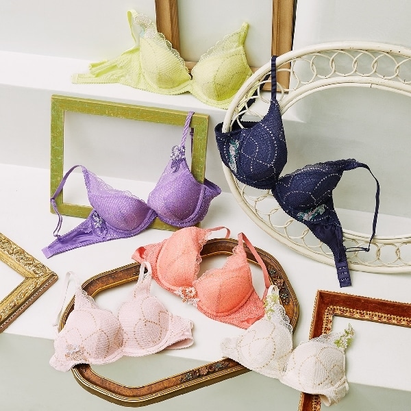 夢みるブラ(R) DeepV マイフラワー 1455 E-Fカップ | アモスタイル