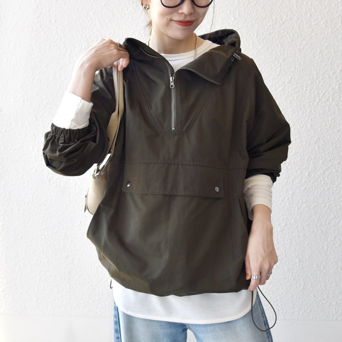 SHIPS any: ハーフジップ ビッグ アノラック パーカー | シップス